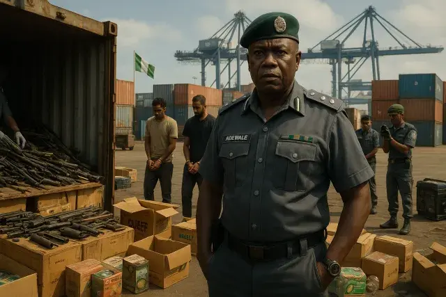 Nigeria Customs Seizes Firearm Parts and Cannabis Goods at Port