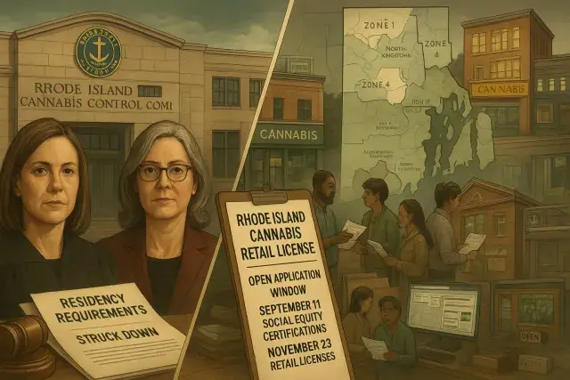 Rhode Island Reopens Cannabis Retail Licensing After Residency Ruling